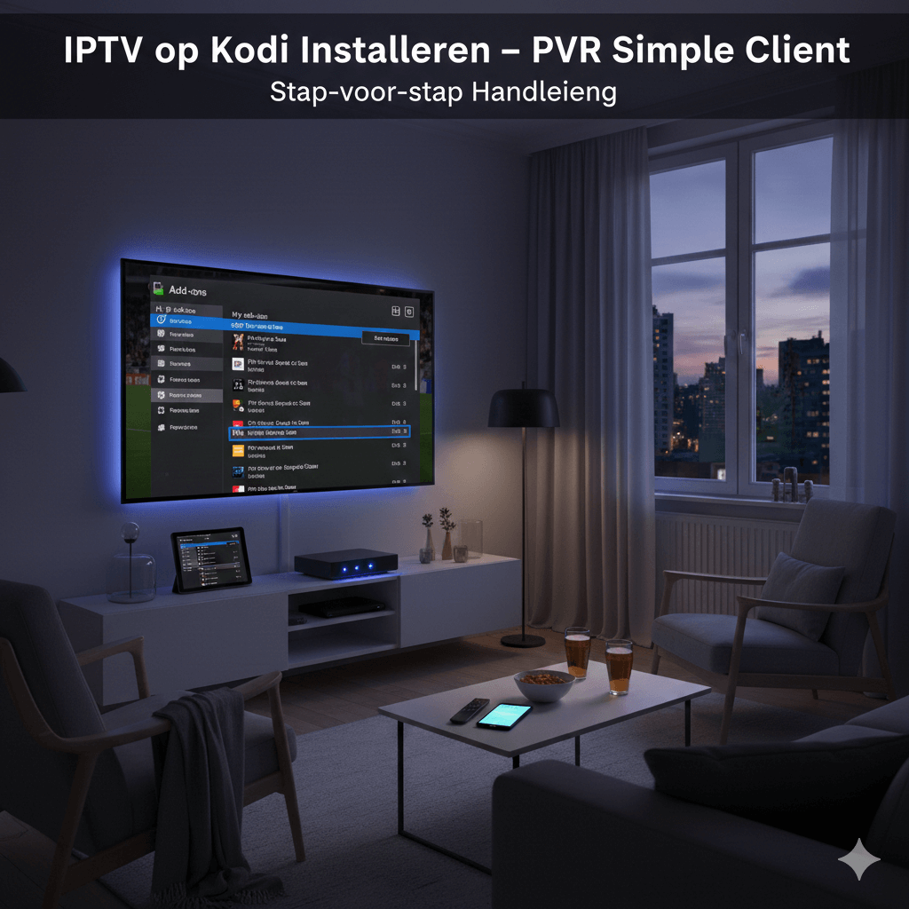 IPTV op Kodi Installeren – PVR Simple Client